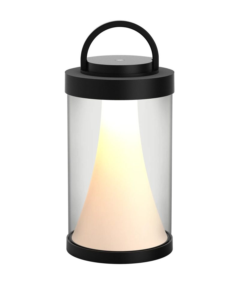 Fantasia Tulga lampe de table LED rechargeable 2W IP54 noire