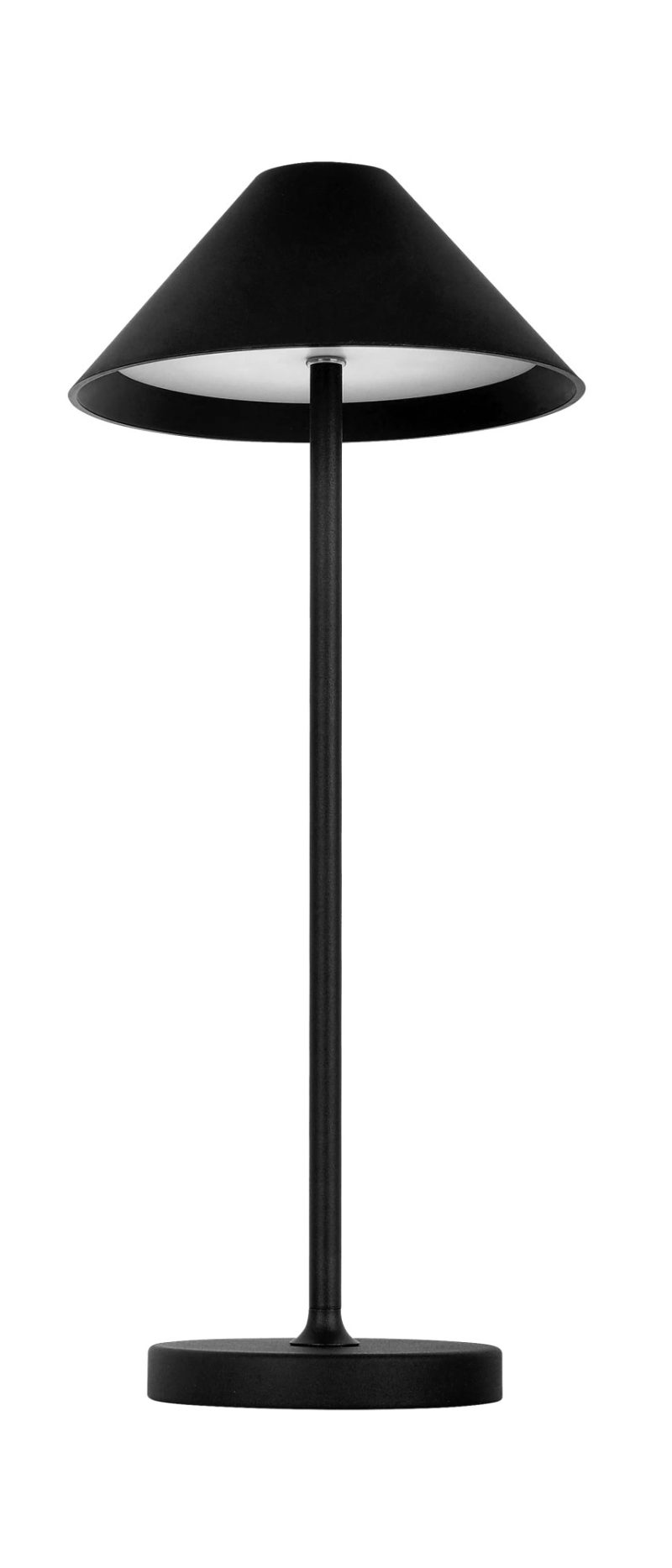 Fantasia Amuse lampe de table LED rechargeable, noire, 320 lumens