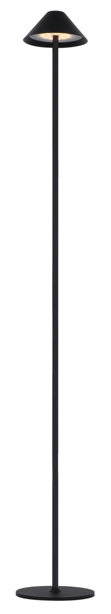Fantasia Lámpara de pie LED Qute recargable negra IP54 320 lúmenes