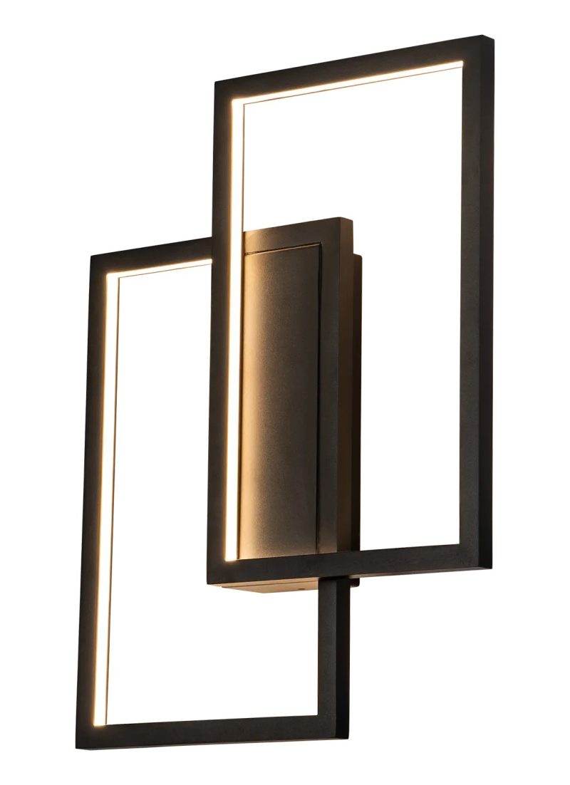 Fantasia Nori LED lampada da parete e soffitto 42W 3000K dimmerabile nera