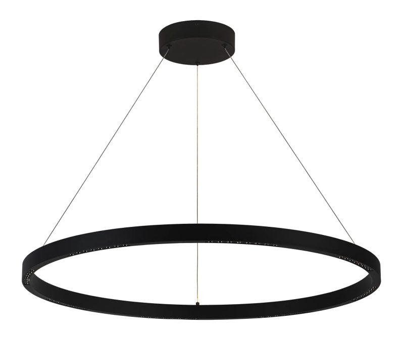 Fantasia Baton Pendelleuchte LED 52W 3000K rund Ø800mm dimmbar mattschwarz