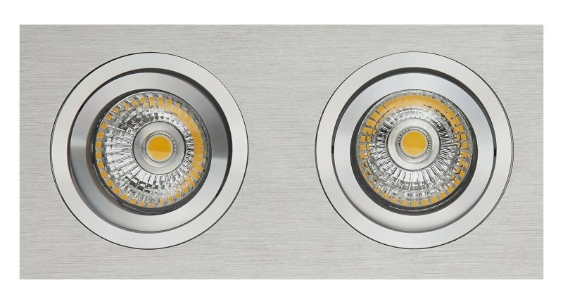 Fantasia Zoom I Einbaustrahler Aluminium 2x GU10 dimmbar inkl.
