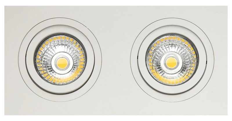 Fantasia Zoom I spot encastrable blanc 2x 5W LED GU10 dimmable