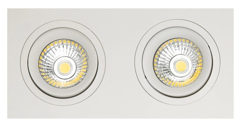 Fantasia Zoom II Einbaustrahler weiß 2x 5W LED GU10 dimmbar inkl.