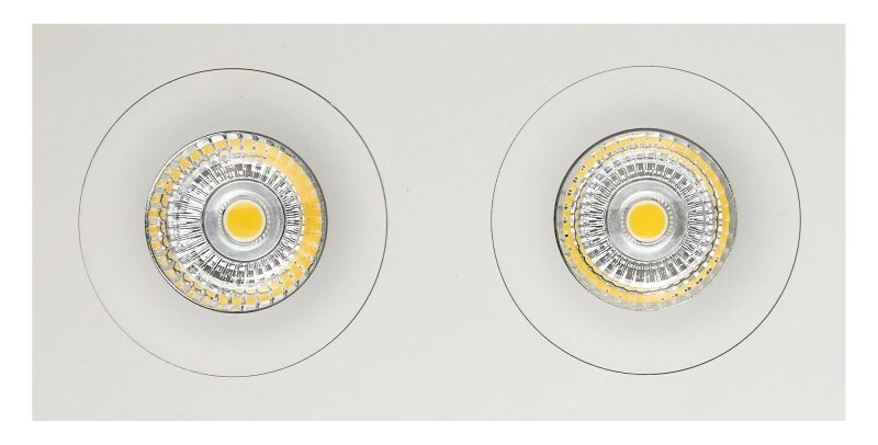 Fantasia Zoom III recessed spotlight white 2x GU10 5W dimmable LED