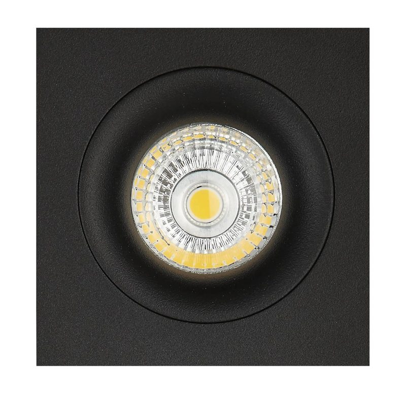 Fantasia Zoom III schwarzer Einbaustrahler GU10 LED 5W dimmbar