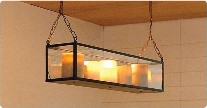 Authentage Lampada a sospensione Authentage Bellefeu candele bronzo