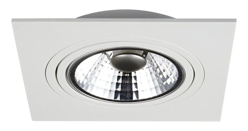 Fantasia Zoom AR111 quadratischer Einbaustrahler weiß inkl. AR111 12,4W 2700K