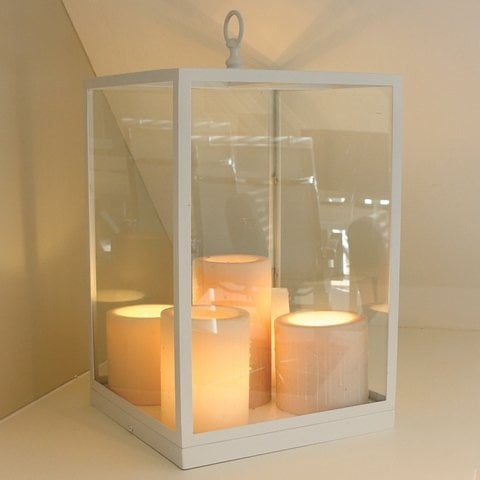 Authentage Bellefeu lampada da tavolo rustica LED 5 candele ottone