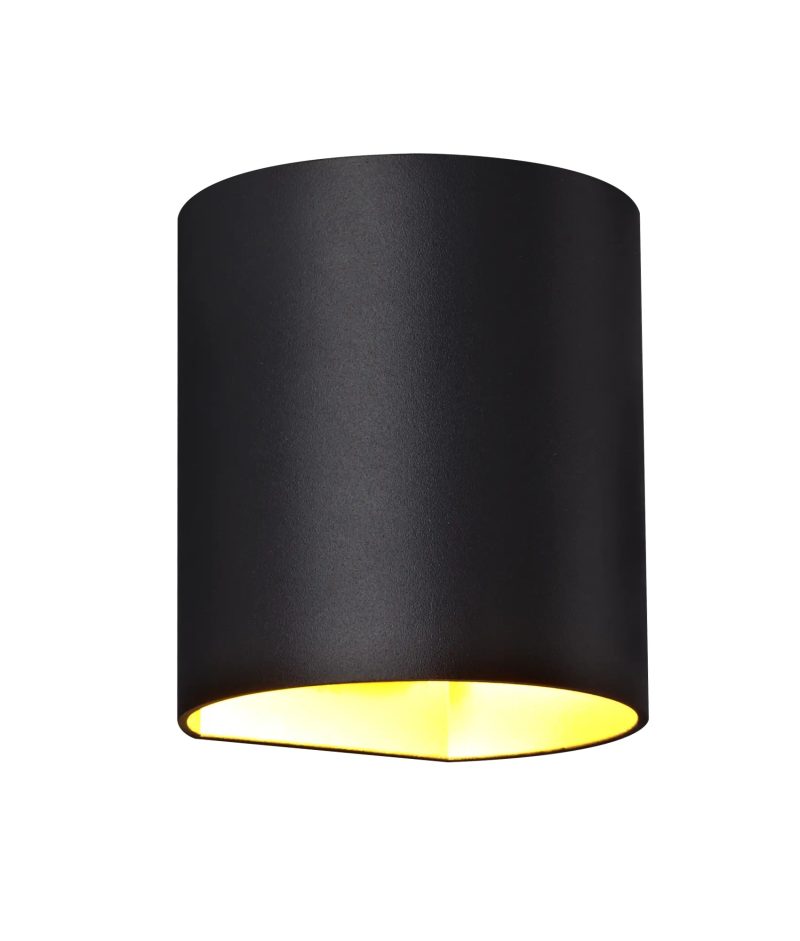 Fantasia Radu wall light black-gold G9 excl. max 40W