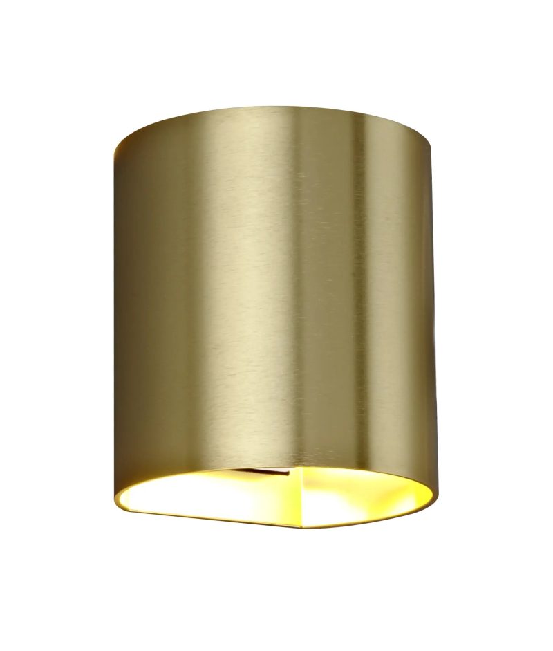 Fantasia Radu wandlamp geborsteld goud met G9-fitting, excl. lichtbron, IP20