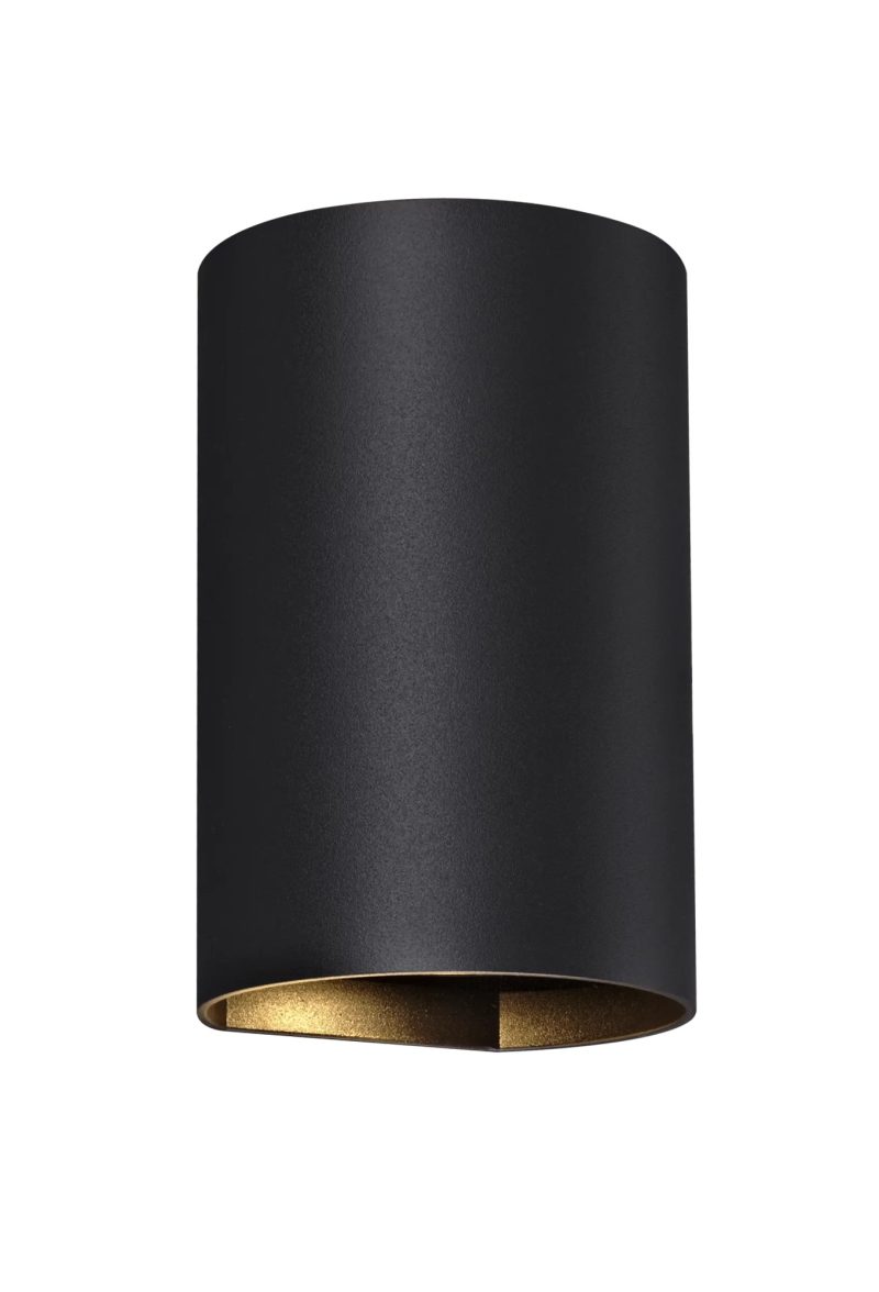 Fantasia Radu wall light black round 2x GU10 excl., max 50W