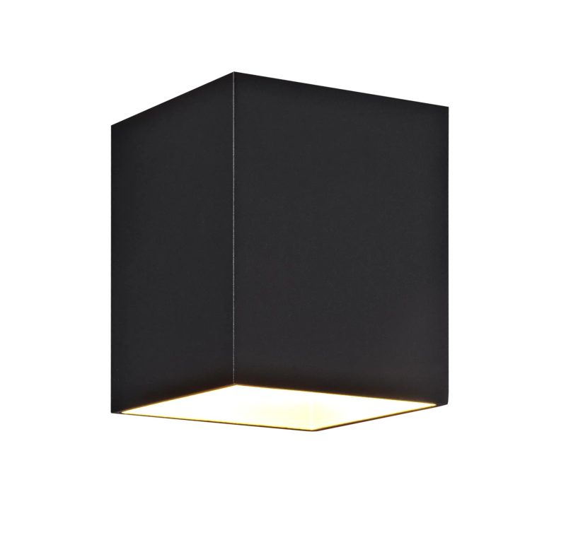 Fantasia Mido wall light square black/gold G9 max 40W excl.
