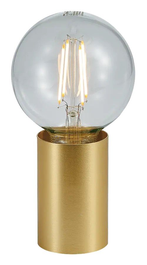 Fantasia Babu table lamp brushed gold for E27 bulb, Ø56 x 80 mm