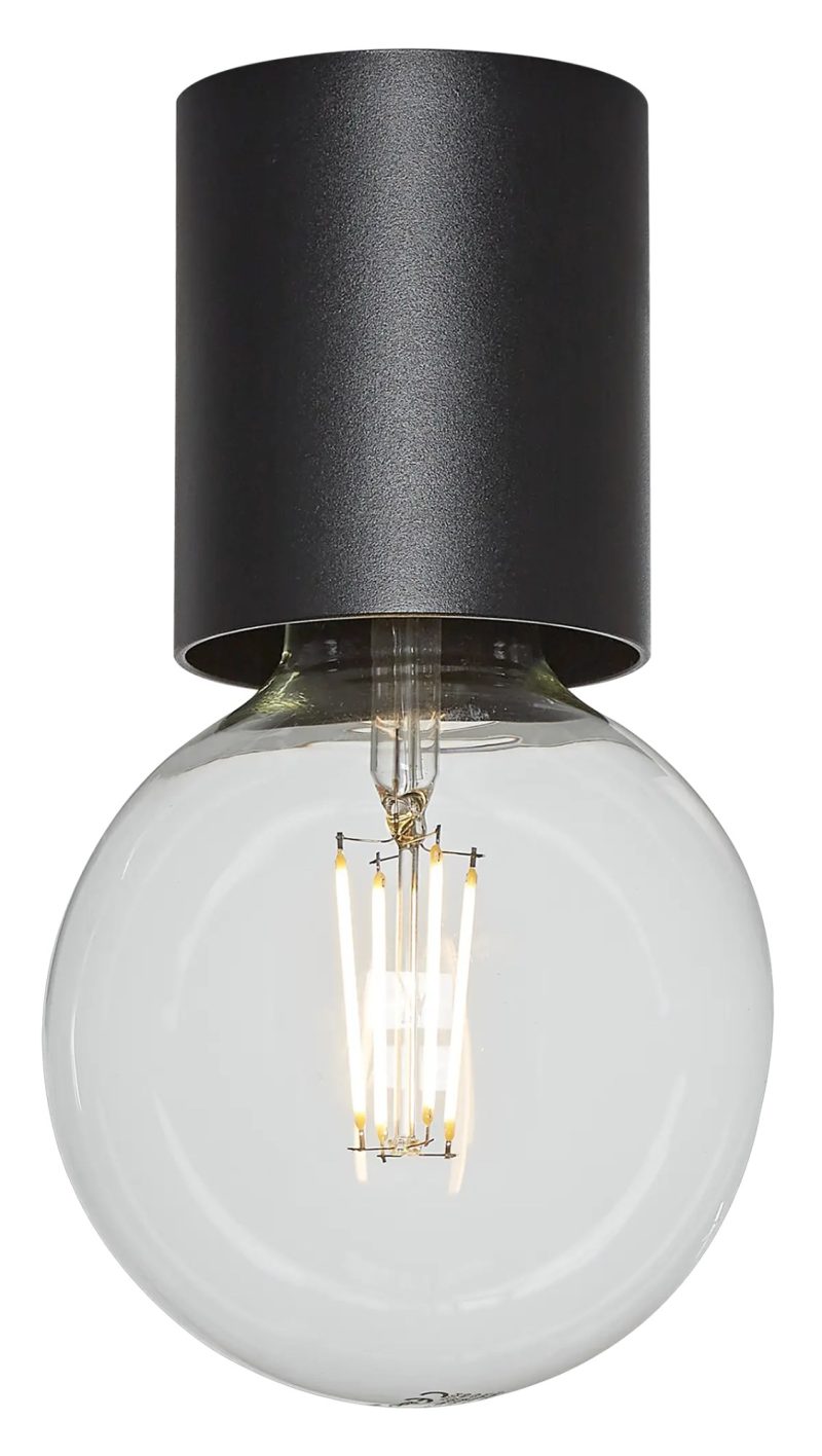 Fantasia Babu Deckenleuchte schwarz E27 (Leuchtmittel exkl.) Ø80x84mm
