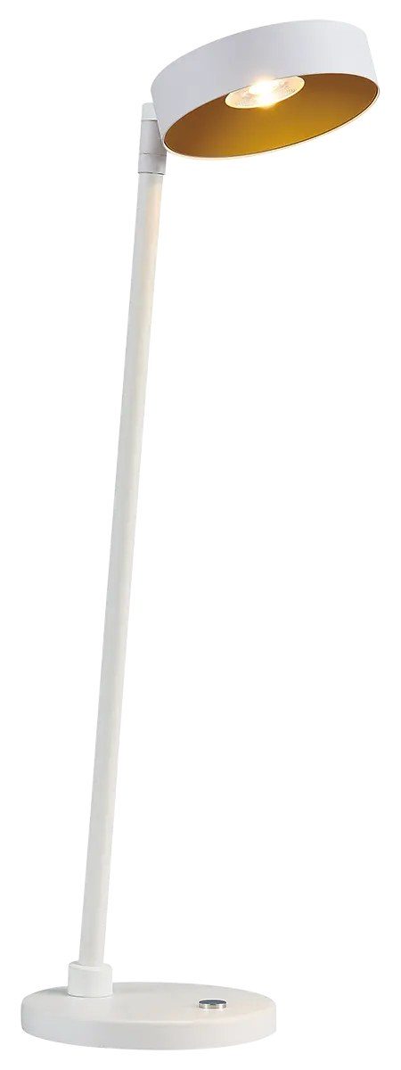 Fantasia Bora LED tafellamp wit/goud 12,5W dimbaar 2700K warm wit