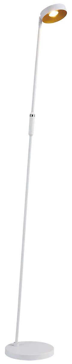 Fantasia Bora LED vloerlamp wit/goud, 12,5W dimbaar, 2700K