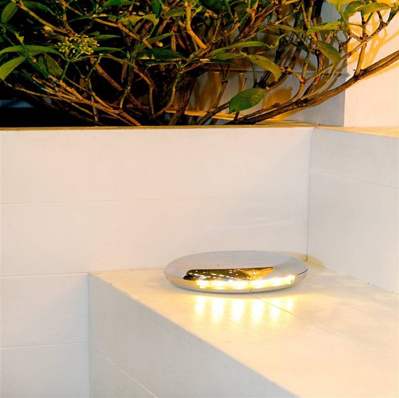 Authentage Spot de sol Authentage Galed campagnard 1,5W IP65 Ø12,5cm