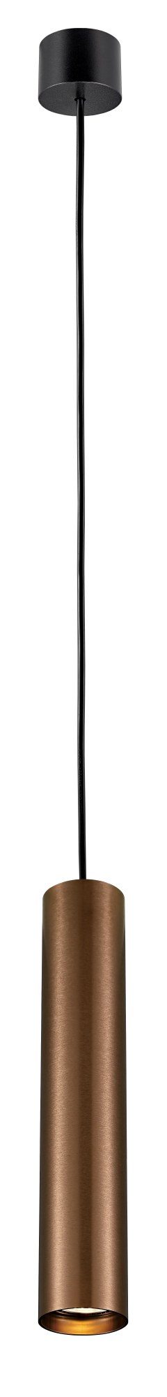 Fantasia Tabora Pendelleuchte Rohr, schwarz/bronze