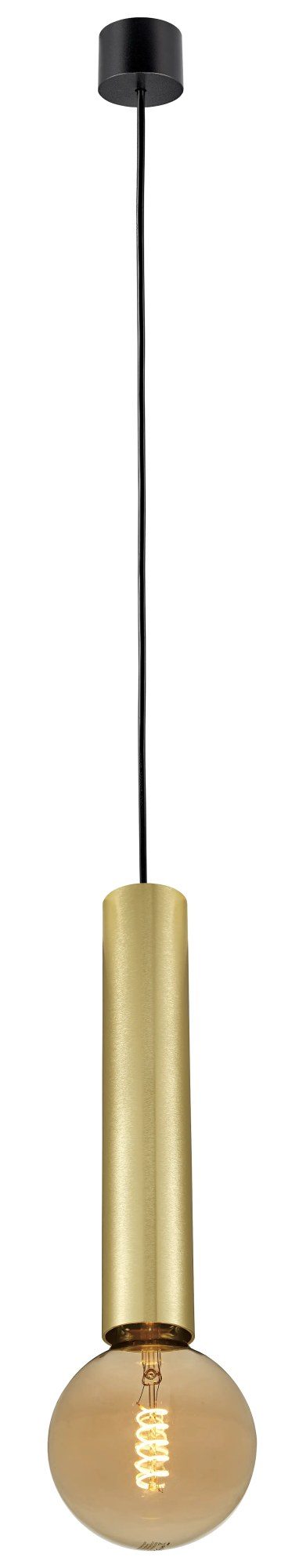 Fantasia Taboo hanglamp E27 zwart en geborsteld goud, dimbaar