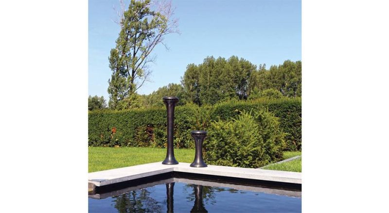 Authentage Galed Gartenmastleuchte LED 1,5W 50cm, Messingguss, Bronze/Chrom/Nickel