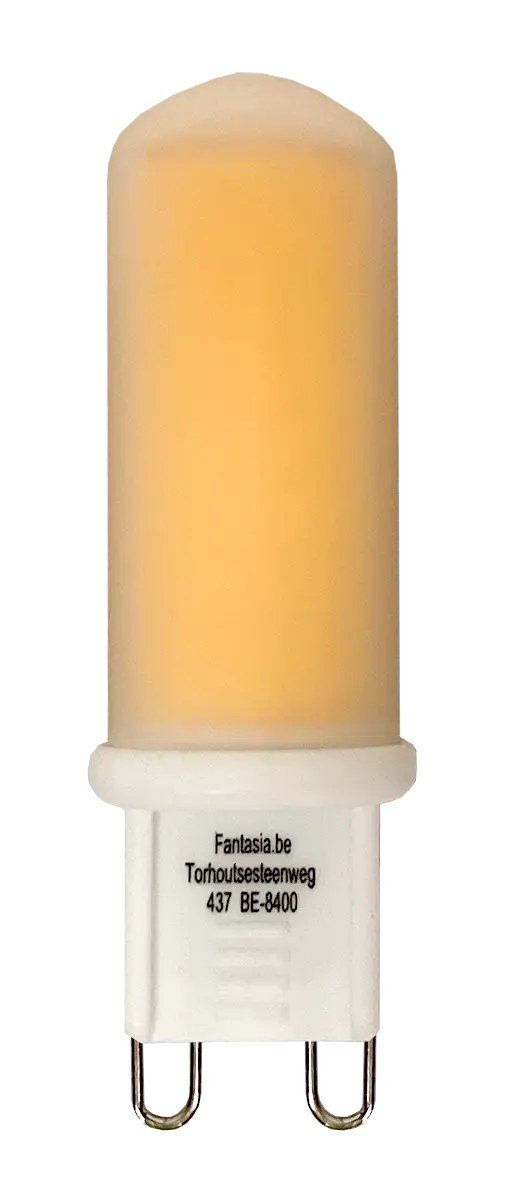 Fantasia G9 LED-lamp 4,3W, 480 lumen, 2700K, dimbaar, wit kunststof