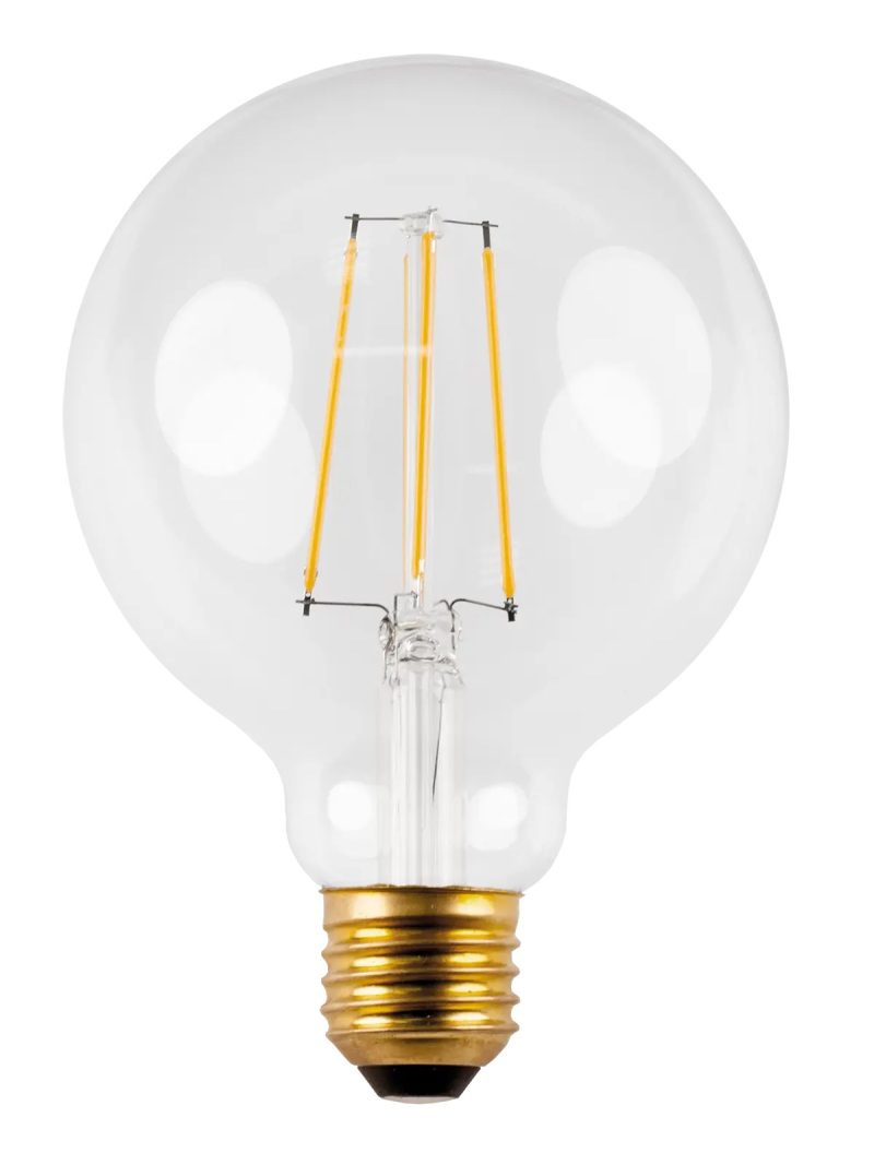 Fantasia LED globelamp G95 E27 6W dimbaar warm wit 2500K helder glas