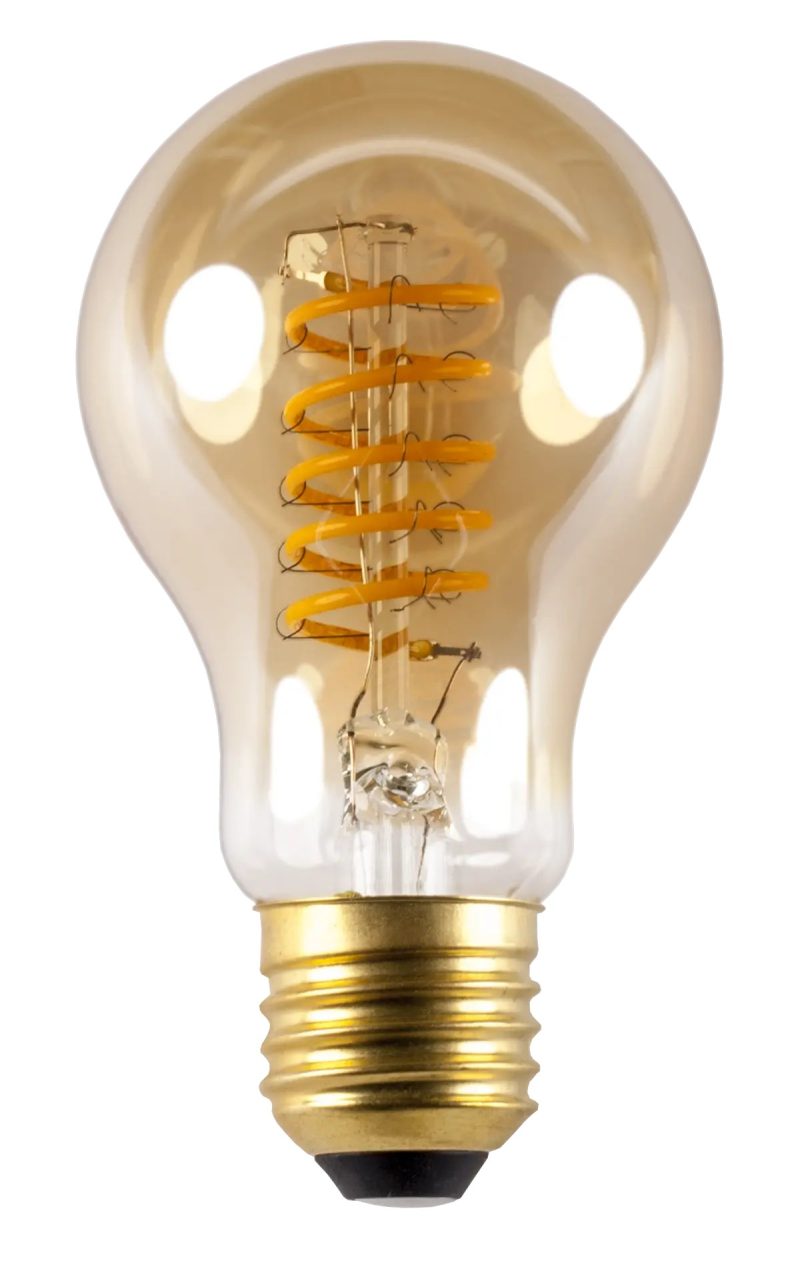 Fantasia Spiral A55 LED Lampe E27 Bernstein 5W 2200K dimmbar