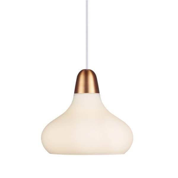 Bloom Pendelleuchte konische Glaskappe Stahl/Kupfer E27 Ø210mm