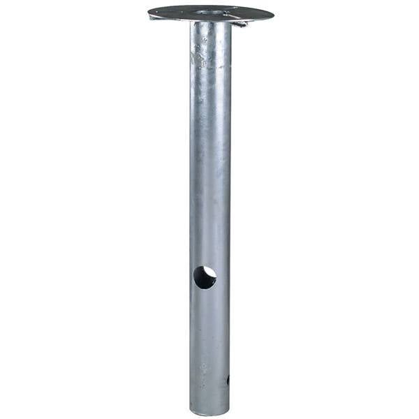 Ancla de suelo para postes de jardín, acero galvanizado, 50 cm