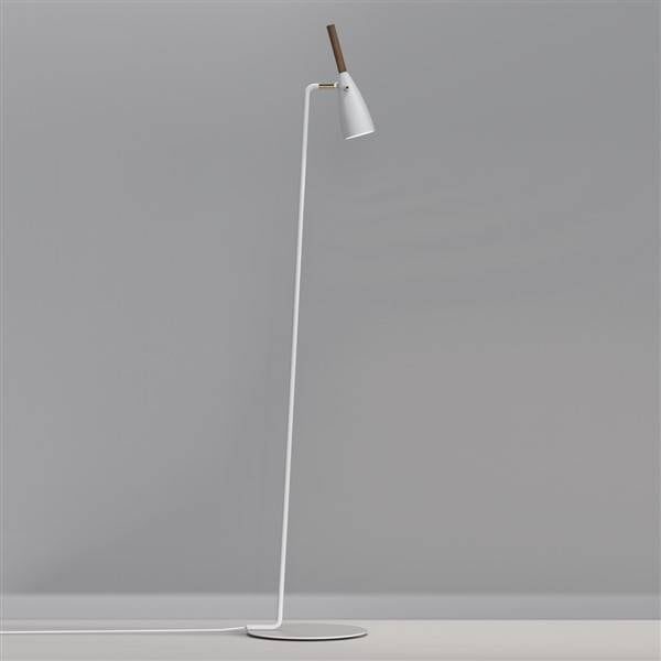 Pure lampada da terra GU10 orientabile 350° metallo bianco 1500mm