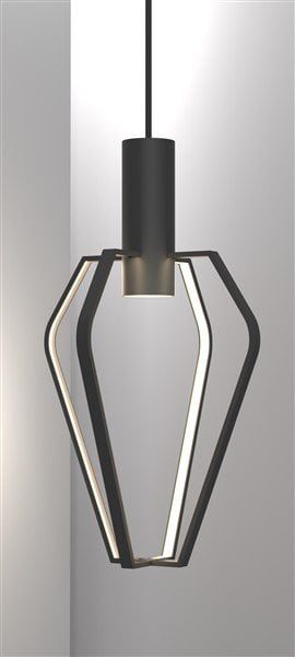 Spider lampada a sospensione gabbia LED nero-bianco GU10 6W