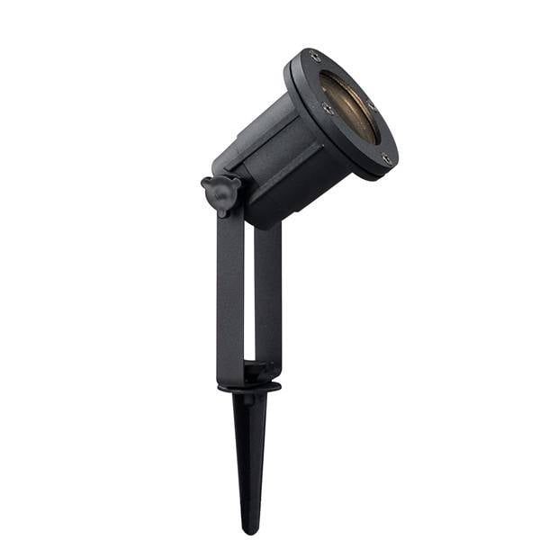 Nordlux Grondspot zwart op statief, GU10-fitting, 38 cm hoog, IP54