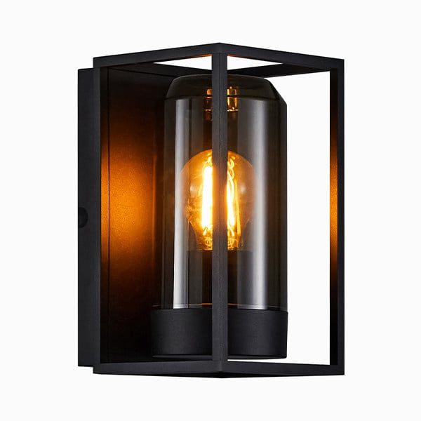 Nordlux Grippo lampada da parete nera illuminazione esterna IP44 E27