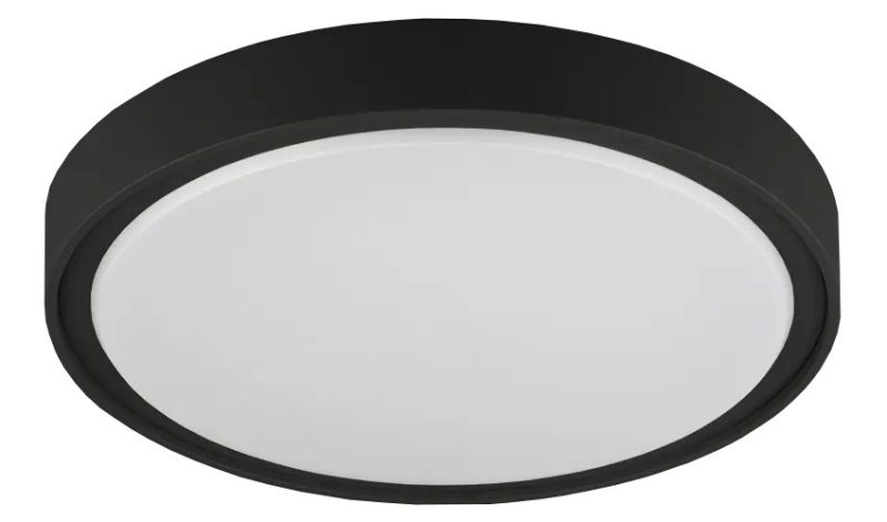 Fantasia QIJO round black ceiling light LED 2300lm IP65