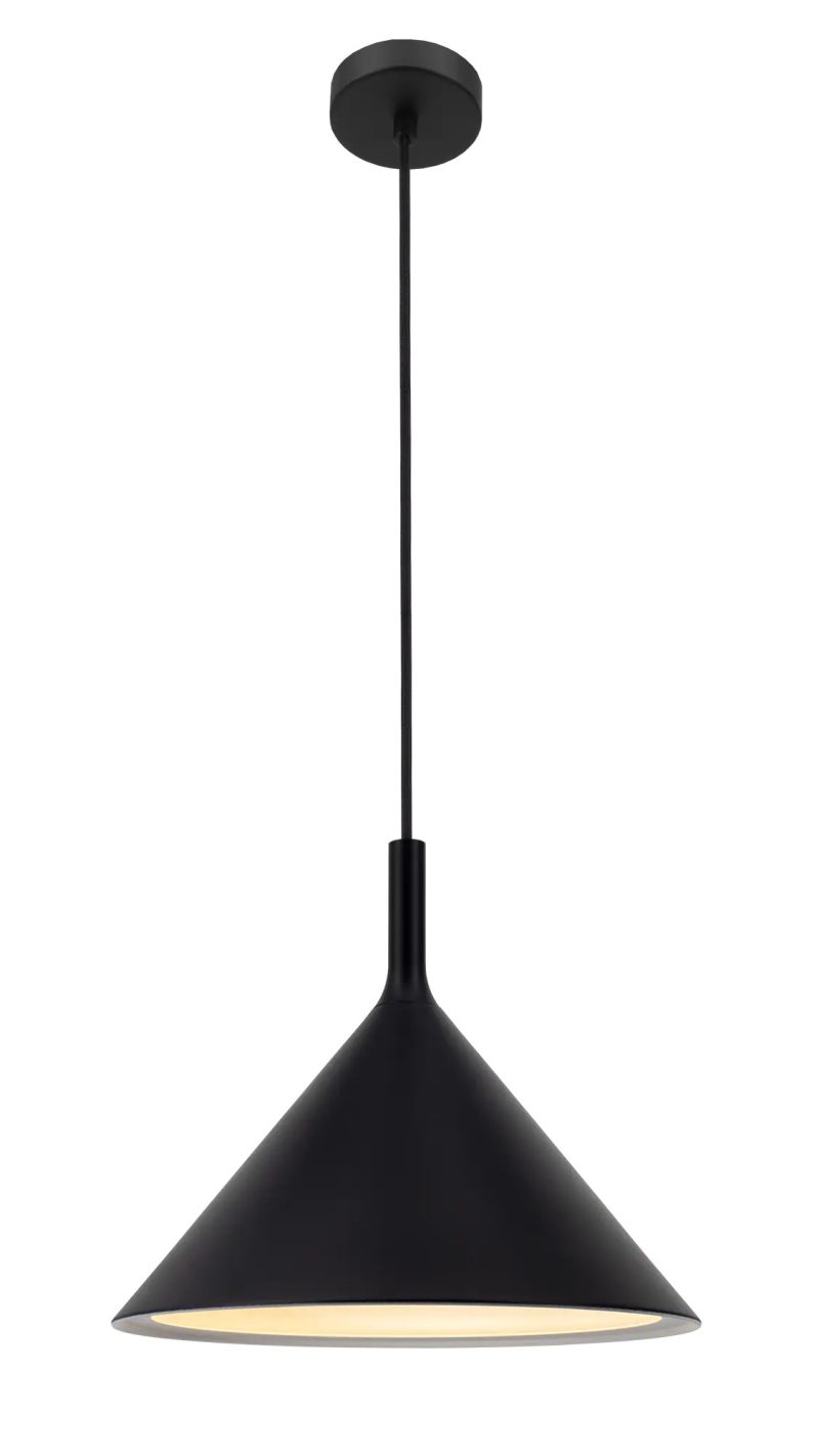 Fantasia KOTO lampada a sospensione E27 Ø295mm nero / nero / bianco