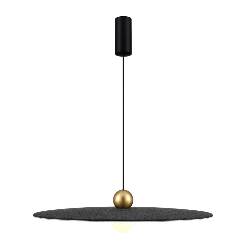 Fantasia JUTTU LED hanglamp Ø600mm vilt donkergrijs / lichtgrijs