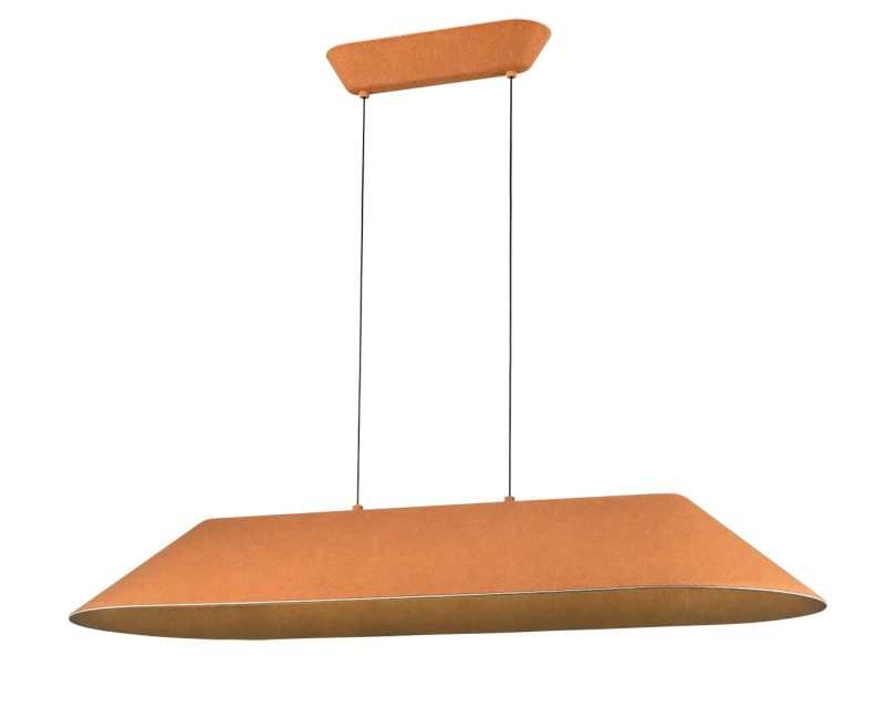 Fantasia FONIC suspension LED 1090mm feutre marron/gris variable