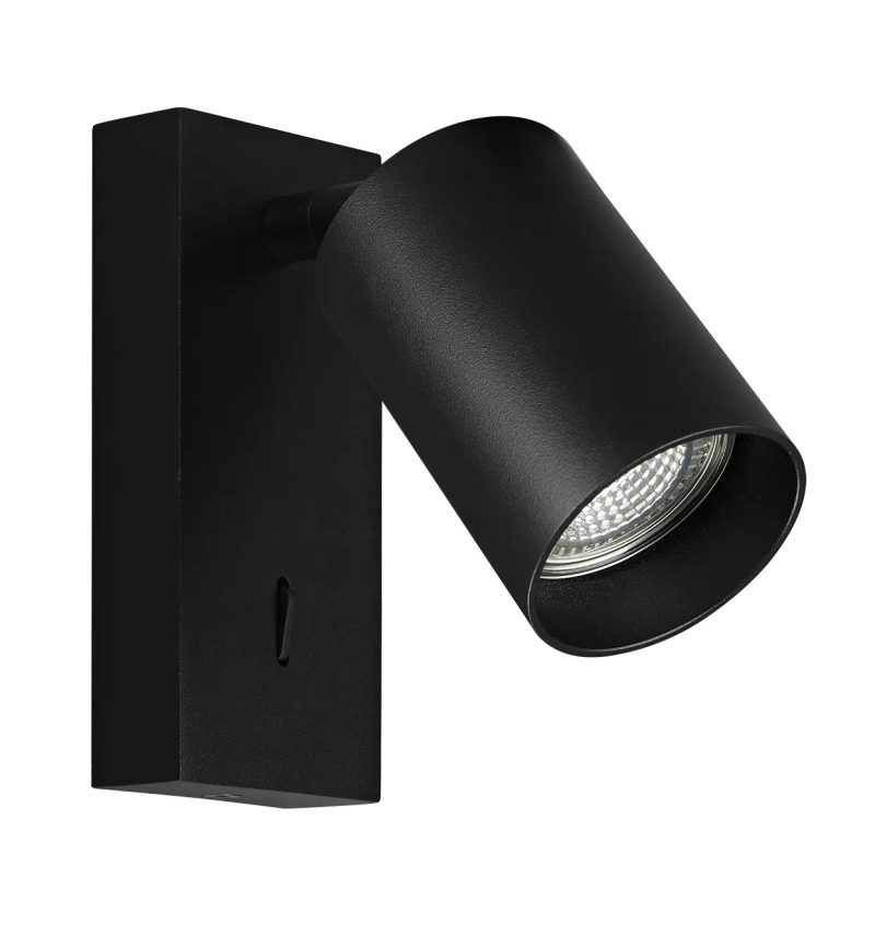 Fantasia Taboo applique GU10 (escl.) nera, interruttore