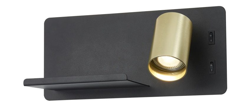 Fantasia Dusk applique destra, USB, nero/oro