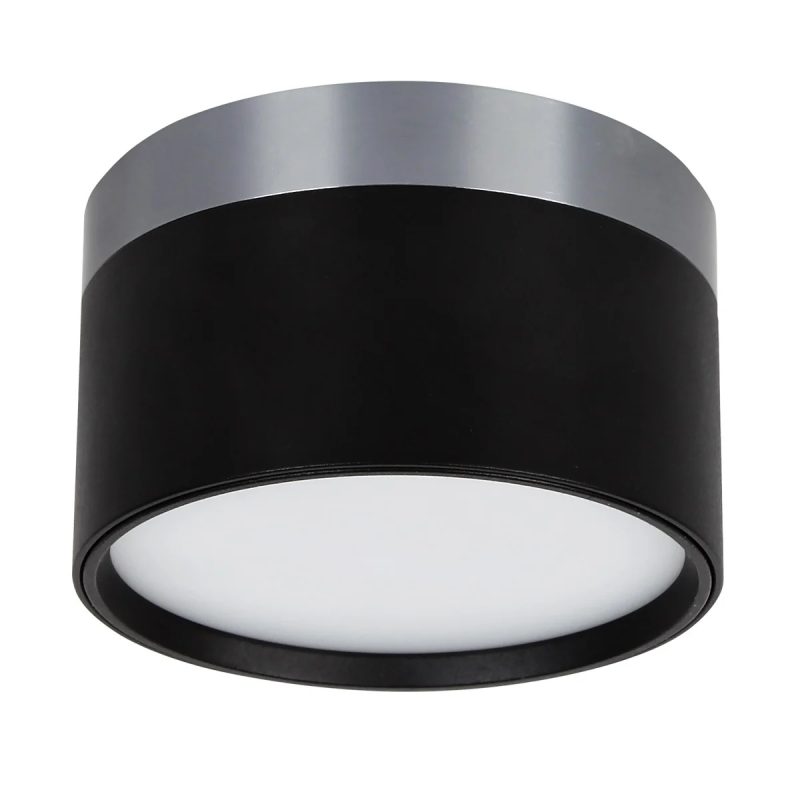Fantasia RAKU applique LED Ø113mm acciaio spazzolato e nero