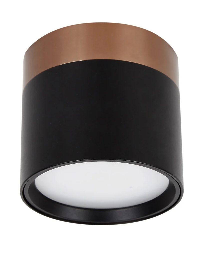 Fantasia RAKU LED-Spot Ø75mm gebürstete Bronze und Schwarz
