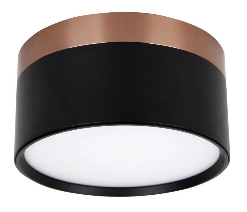 Fantasia RAKU ceiling light Ø136mm brushed bronze/black