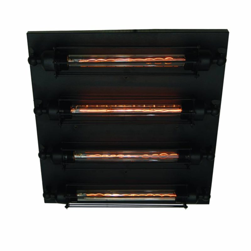 Homelighting Toro Deckenleuchte quadratisch Industrial schwarz 450x450mm