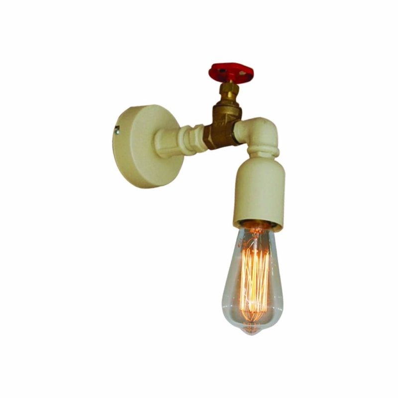 Homelighting Applique murale Momus industrielle blanc ou brun rouillé, E27