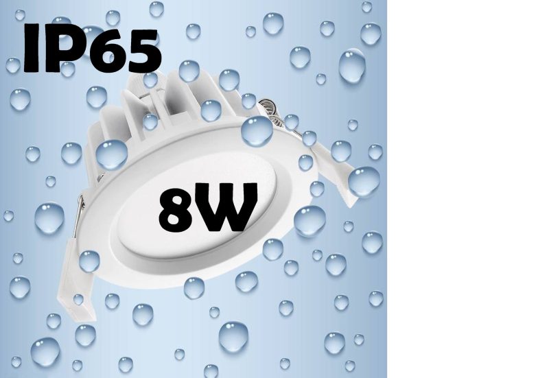Aquatico Inbouwspot IP65 LED 8W, 140°, dimbaar, wit