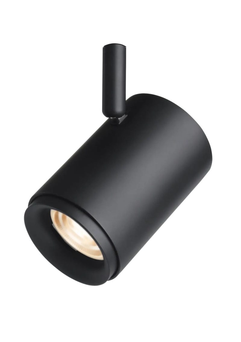 Fantasia Lithium spot sur rail triphasé LED 12W dimmable noir 2700K