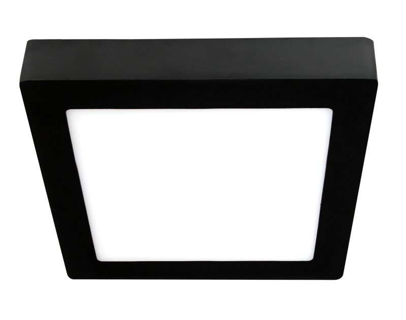 Fantasia Fluke ceiling light square LED black-white 235x235mm dimmable