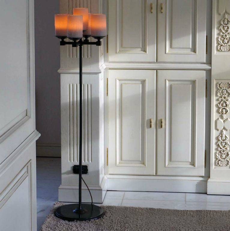 Authentage Bellefeu vloerlamp kandelaar 5 LED-kaarsen 140 cm