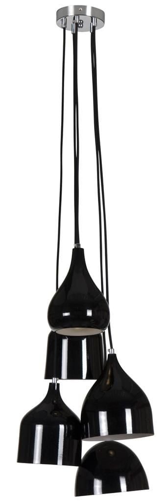 Linea Verdace Vintage Pendelleuchte Metall 5x E27 weiß glänzend Ø60cm